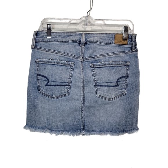 TWO American Eagle denim, high-rise mini skirts, Size 8, great condition both. - Picture 3 of 9